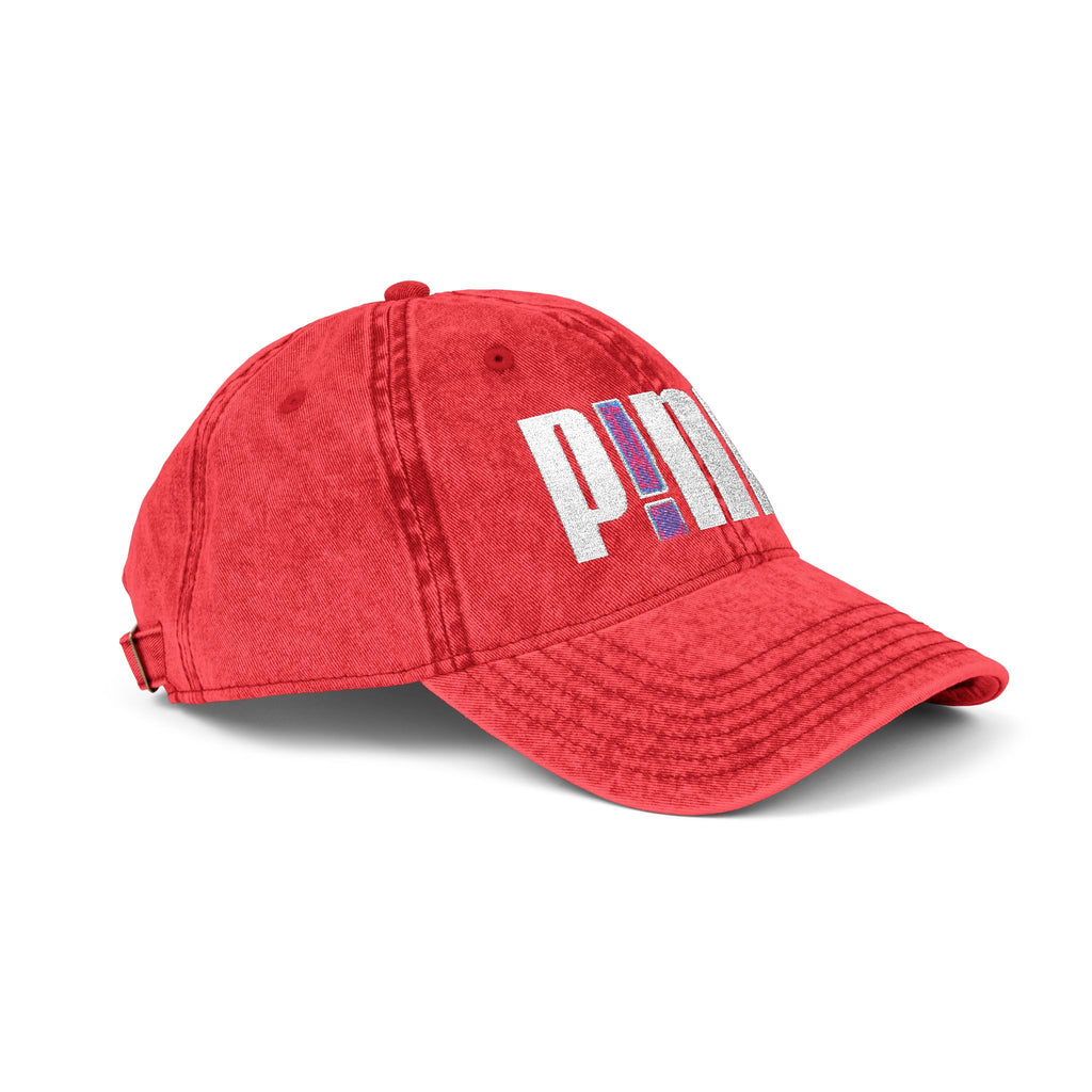 Distressed Embroidered P!NK! Cap | Vintage Washed Baseball Hat