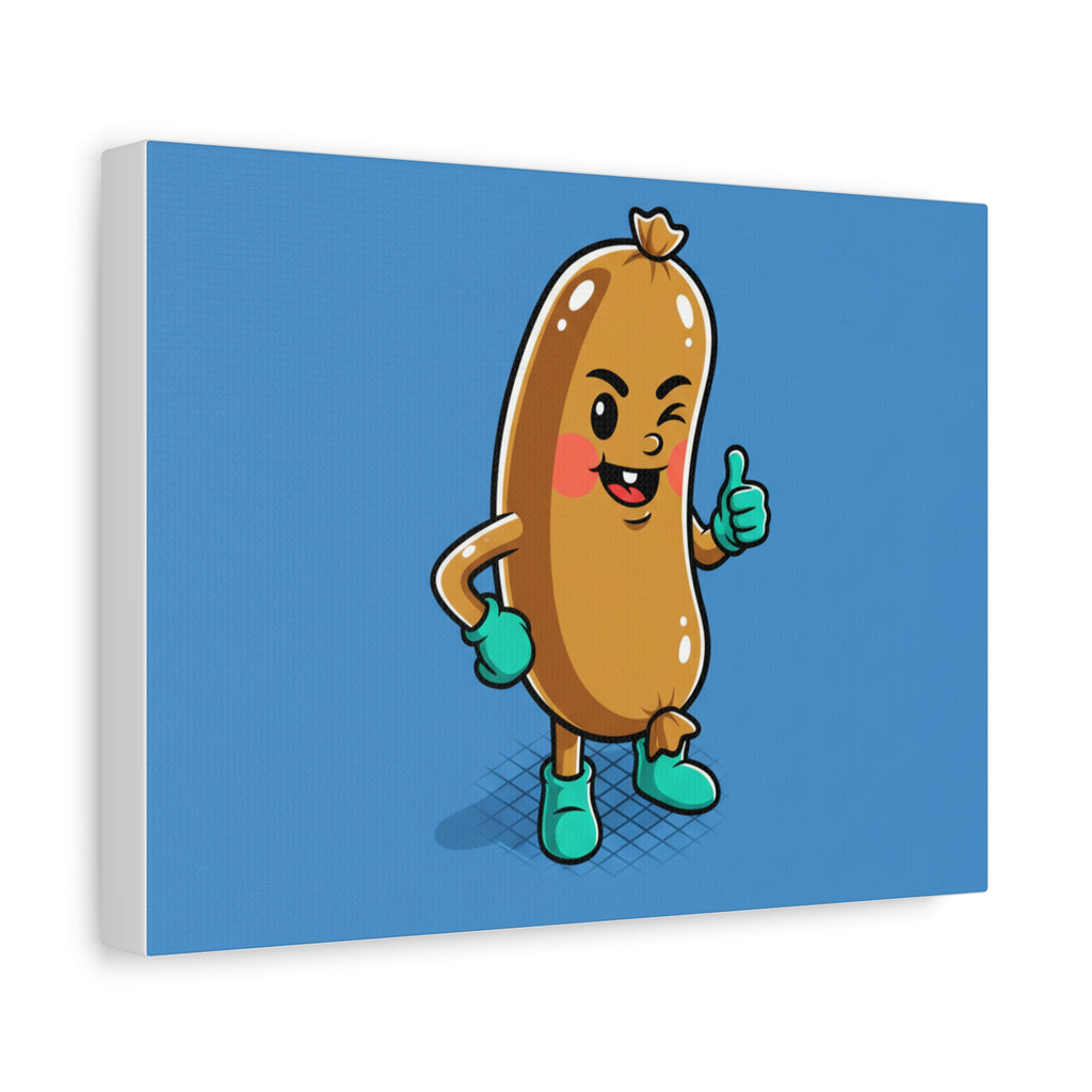 Cheeky Sausage Matte Canvas Stretched 1.25"