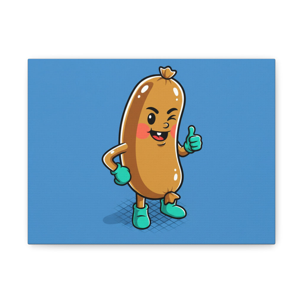 Cheeky Sausage Matte Canvas Stretched 1.25"