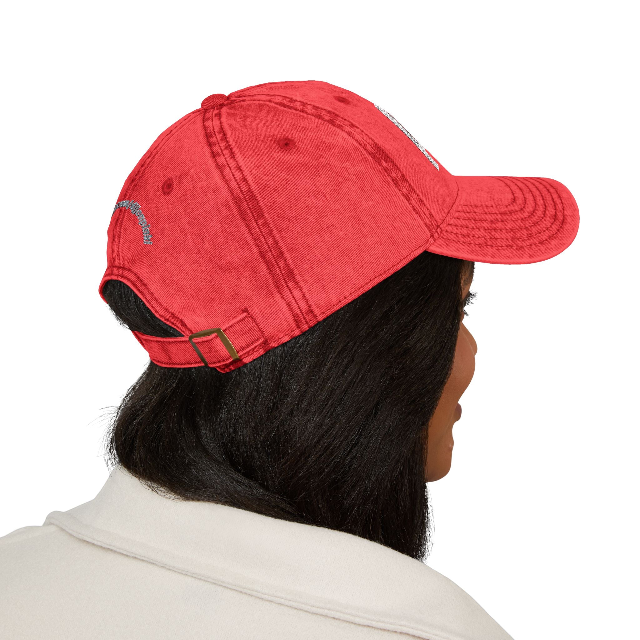 Distressed Embroidered P!NK! Cap | Vintage Washed Baseball Hat