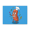 Silly Sausage Canvas Print Matte Stretched 1.25" | Whimsical Art